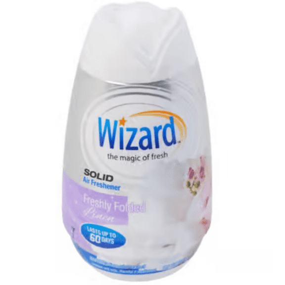1 bottle Wizard Solid Adjustable Air Freshener Freshly Folded Linen 7.8 oz
