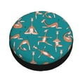 thumbnail image 3 of Easygdp Giraffes Doing Various Yoga Wheel Sun Guard, Spare Tire Cover,Universal Trailer Suv Truck Camper Travel,Easy To Install And Remove -16 Inch, 3 of 9