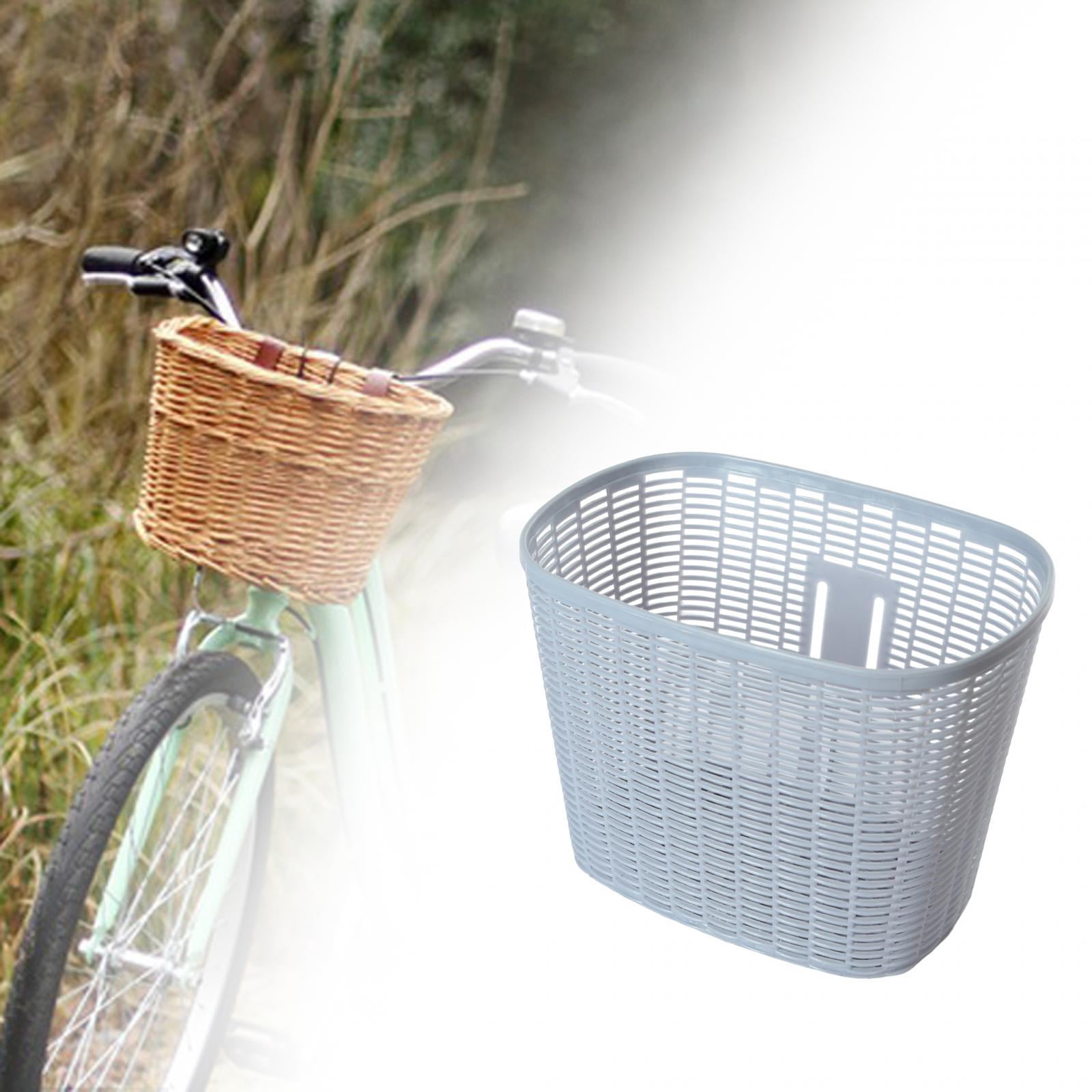Bike Basket Easy to Install Bike Accessory Removable Most Adult Bikes Front grey