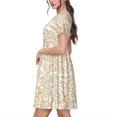 thumbnail image 2 of Vsdgher Robe Longue Midi Décontractée pour Femmes Été 2025 Manches Courtes Col Rond Robe de Plage, 2 of 6