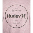 thumbnail image 2 of Hurley Men's Slub Circle Locked Floral Graphic Logo Short Sleeve Tee T-Shirt (Medium, Purple), 2 of 2