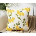 thumbnail image 3 of Flower Embroidered Pillow Covers Farmhouse Throw Pillow Cover Garden Cushion Case for Home Decor Couch Throw Pillows 18x18inch Set of 4, 3 of 6
