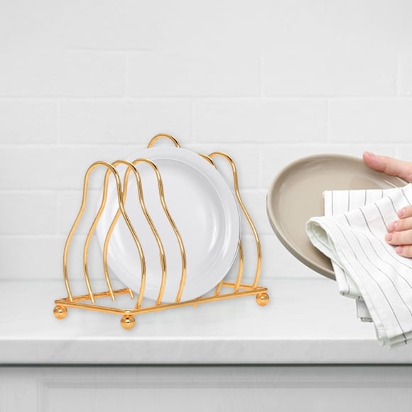 Gold Kitchen Iron Small Rack Household Small Rack Storage Draining Rack Triangles Shelf Countertop Storage And Organisation