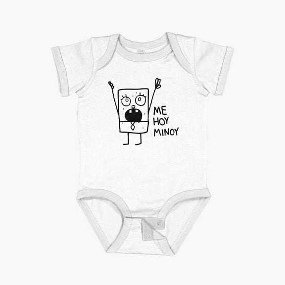 Bella Canvas [Original] Spongebob: Doodlebob Short Sleeve Baby One-Piece Newborn Gender Neutral Outfit, Baby Boy Or Girl Bodysuit, Birrthday Gifts