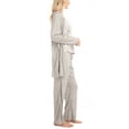 thumbnail image 4 of MUK LUKS Anything 3 Piece Sleep and Lounge Set, Grey/Cotton Candy, T/L, 4 of 7