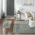 Home Dynamix Ariana Ksara Traditional Medallion Border Area Rug, Grey