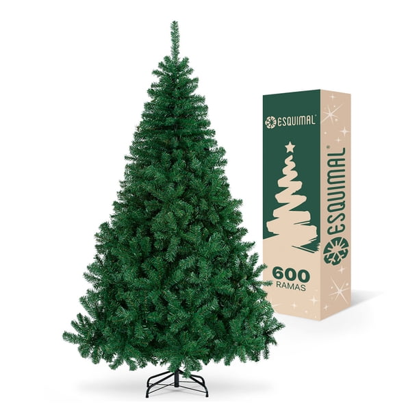 Arbol de Navidad Pino Navideño Frondoso Esquimal Verde, 1.50m 600 Ramas