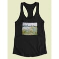 thumbnail image 3 of Lle Aux Fleurs Near Vetheuil Racerback Tank Women -Claude O. Monet Designs, Female Medium, 3 of 4