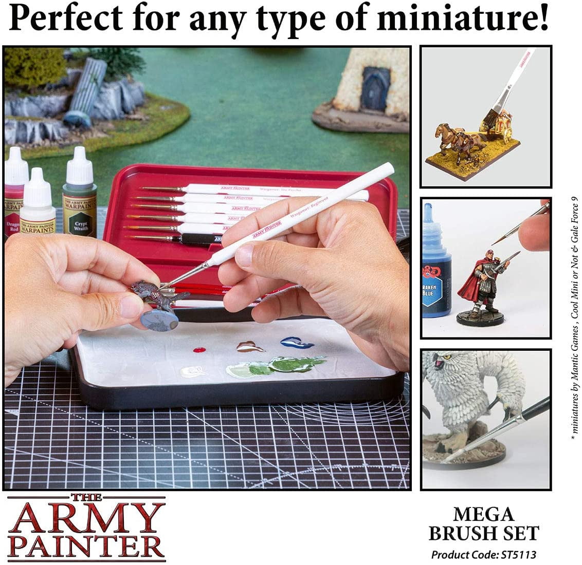 The Army Painter Wargamer Mega Brush Set