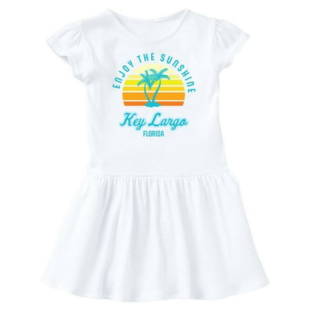 

Inktastic Summer Enjoy the Sunshine Key Largo Florida in Blue Gift Baby Girl Dress