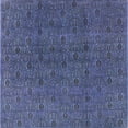 thumbnail image 1 of Ahgly Company Machine Washable Indoor Square Industrial Modern Purple Haze Purple Area Rugs, 7' Square, 1 of 7