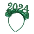 thumbnail image 4 of Diadema de Feliz Año Nuevo 2024 jinwen Glitter Garland Accesorios para el cabello, 4 of 7