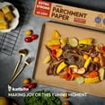 thumbnail image 4 of Katbite Rouleau de Papier Parchemin Non Blanchi Robuste pour la Cuisson, 15 Po x 164 Pieds, 205 Pi2, Brun, 4 of 9