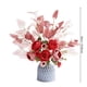 thumbnail image 3 of Ramo floral artificial de peonías y rosas | Arreglo floral de seda sintética con hojas | Centro de mesa para el hogar o decoración para bodas, 3 of 3