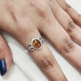 thumbnail image 5 of Natural Baltic Amber Ring, Baltic Amber Gemstone Ring, Tiny Bohemian Ring, 925 Sterling Silver, Designer Womens Ring, Christmas Thanksgiving, Handmade Statement Jewelry, Natural Amber, 5 of 8