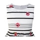 thumbnail image 4 of Vestido de Niña Negro a Rayas Rosa con Flores Vestido Veraniego 4-5, 4 of 6
