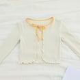 thumbnail image 2 of Kaemgyyd 5-18 Years Girls Long Sleeve Cardigan Sweater Kids Teens Tie up Open Front Knitted Tops Lightweight Cute Spring Outfit, 2 of 3