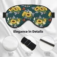 thumbnail image 4 of Fuzoiu Sunflowers Print Sleep Masks,Eye Masks with Adjustable Strap for Sleeping,Night Eye Shade for Women Men,Eye Cover for Full Night's Sleep, Travel and Nap, 4 of 7