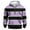 Purple001, variant on qolati Hoodies for Men Striped Color Block Pullover Sweatshirt Lightweight Fashion Drawstring Hooded Fleece Athletic Workout Tops with Zipper Pockets Black L