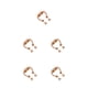 thumbnail image 3 of Sonducket 5 pares de anillos de acero inoxidable para la nariz que no perforan el segmento Tragus Faux Trend Body Jewelry Hoop Herradura Type2 NO2, 3 of 6
