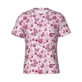 thumbnail image 4 of Vsdgher Flower Butterfly Print Men's Dry Fit Mesh Athletic Shirts Moisture Wicking Tennis T-Shirt Tops, 4 of 9
