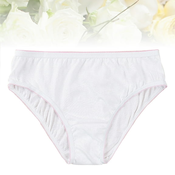 OUNONA 2 Pcs Disposable Panties Seamless Underwear for Women Breathable Pregnant Woman White