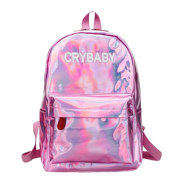 Mochila Estudiante Mochilas Street Preppy Hombres Mujeres Holograma Laser Nino Nina Mochila Rosa Likrtyny Para Estrenar Bodega Aurrera en linea