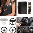 thumbnail image 4 of Jeiento Eagle Car Seat Cover Sets, USA Flag Front and Rear Split Bench Seat Covers for Cars, Floor Mats Seatbelt Steering Wheel Arm Rest Cover, 17 Pcs, 4Th of July Decor, 4 of 8
