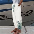 thumbnail image 2 of Pantalones de verano para mujer, informales, cómodos, con bolsillos sueltos, de color sólido Pompotops ulkah939173, 2 of 6