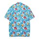 thumbnail image 3 of Camisa hawaiana para hombre, cuello vuelto estampado a la moda, manga corta de secado rápido, camisa con botones para hombre para salida a la playa, triángulos S, 3 of 5