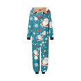 thumbnail image 4 of Matching Family Christmas Pajamas (Blue) - Cartoon Santa Claus Christmas Pjs for Family Family-oriented Family Matching Outfits, Perfect for Christmas Morning & Family Photos, 4 of 5