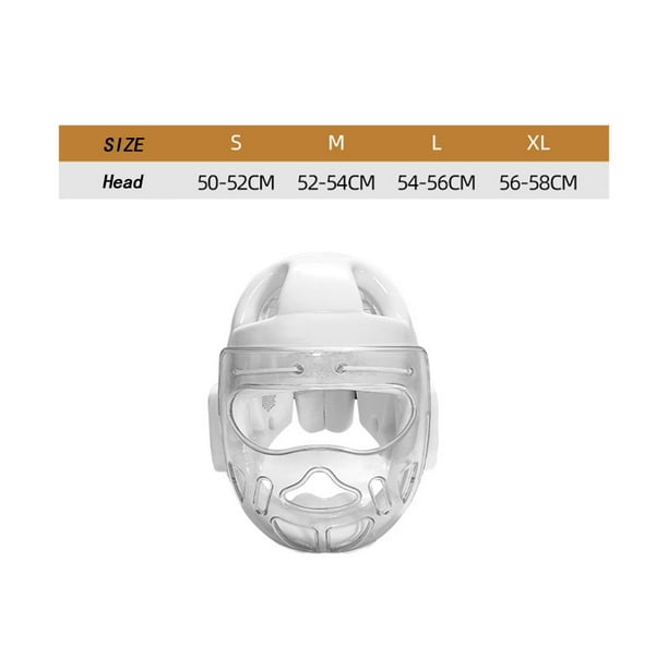 Casque De Kickboxing Réglable Avec Visière – Taekwondo, Muay Thai, Karaté – Taille XL, Mousse NBR Et Polycarbonate