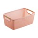 thumbnail image 4 of Cesta organizadora de almacenamiento hueca, cesta para ropa, organizador de escritorio decorativo Rosa, 4 of 9