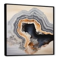 thumbnail image 2 of Designart "Simplistic Geode Panorama I" Stone Geode Floater Framed Canvas Art Print, 2 of 5