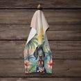 thumbnail image 4 of Carolines Treasures DAC6374KTWL 25 x 15 in. Black & Tan Coonhound Luau Kitchen Towel, 4 of 5