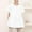 White, variant on Women's Short Sleeve Blouse, Casual Cotton Round-Neck Top with Flutter Sleeves, Loose Fit Comfort Shirt for Everyday Wear