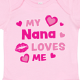 thumbnail image 4 of Inktastic Valentine's Day My Nana Loves Me Hearts and Lips Boys or Girls Baby Bodysuit, 4 of 5