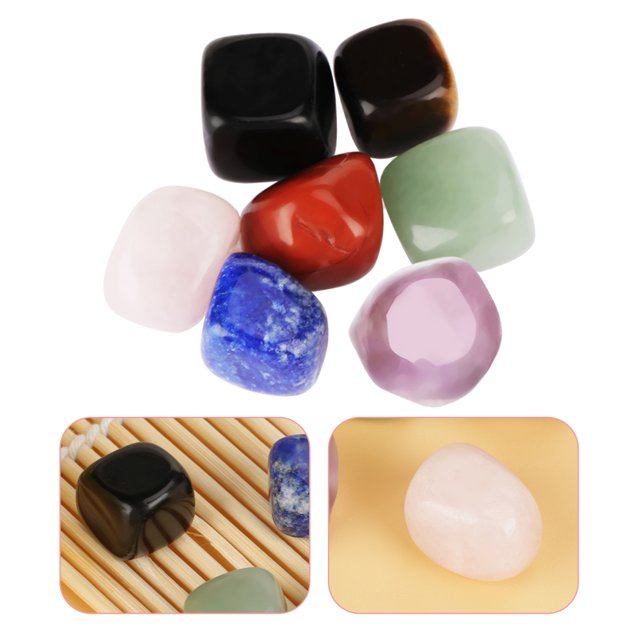 Piedra Curativa De Cristal, Juego De 7 Piedras Naturales Caídas Para Yoga