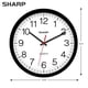 thumbnail image 3 of Reloj de pared Sharp Black de 35 cm, silencioso, no hace tictac, de cuarzo, 3 of 7