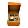 thumbnail image 2 of Tory Burch Women Gigi Goldtone Stainless Steel Leather Strap Watch Gift Set -TBW2031, 2 of 5