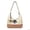 Beige Snowman Striped, variant on Christmas Snowman Pattern Padded Hobo Purse for Women, Roomy Crossbody Bag with Matching Small Pendant, Adjustable Strap for Holiday Giftsing, Party Outings Daily Commute