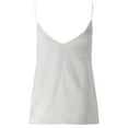 thumbnail image 6 of Women Tank Tops Womens Spaghetti Strap V Neck Satin Camisole Sleeveless Soft Tank Top Womens Tops, 6 of 7