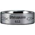 thumbnail image 2 of Tungsten Philippians 4:13 Ring, 2 of 7