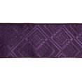 thumbnail image 2 of Vickerman 6" Plum Geometric Jacquard Christmas Ribbon, 2 of 2