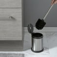 thumbnail image 5 of Bath Bliss Stainless Toilet Brush with Closing Lid, Stainless Steel, 5 of 7