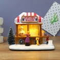 thumbnail image 3 of Lutabuo Christmas Lighted Dining Car Resin Craft Multicolor Creative Village Scene Gifts, 3 of 9