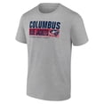 thumbnail image 2 of Men's Heathered Gray Columbus Blue Jackets Jet Speed T-Shirt, 2 of 3