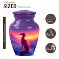 thumbnail image 2 of JAGASY Dragon Miniature Urn for Ashes Adult Male, Purple Small Urns for Human Ashes Keepsake, Snowy Mountain & Sunset Decorative Urns for Sister, Handmade Cremation Urn for Brother, (3 Inch), 2 of 7
