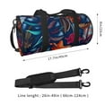 thumbnail image 2 of Balery Tropical Flower Bolsa de Gimnasio para Mujeres y Hombres, Bolsa de Viaje Impermeable, Bolsa de Fin de Semana con Compartimento para Zapatos y Bolsillo Húmedo, 2 of 6