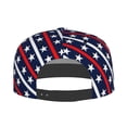 thumbnail image 4 of Gaeub Patriotic Star Flat Bill Snapback Hats Baseball Caps with Adjustable for Running Workouts and Outdoor Activities, 4 of 9